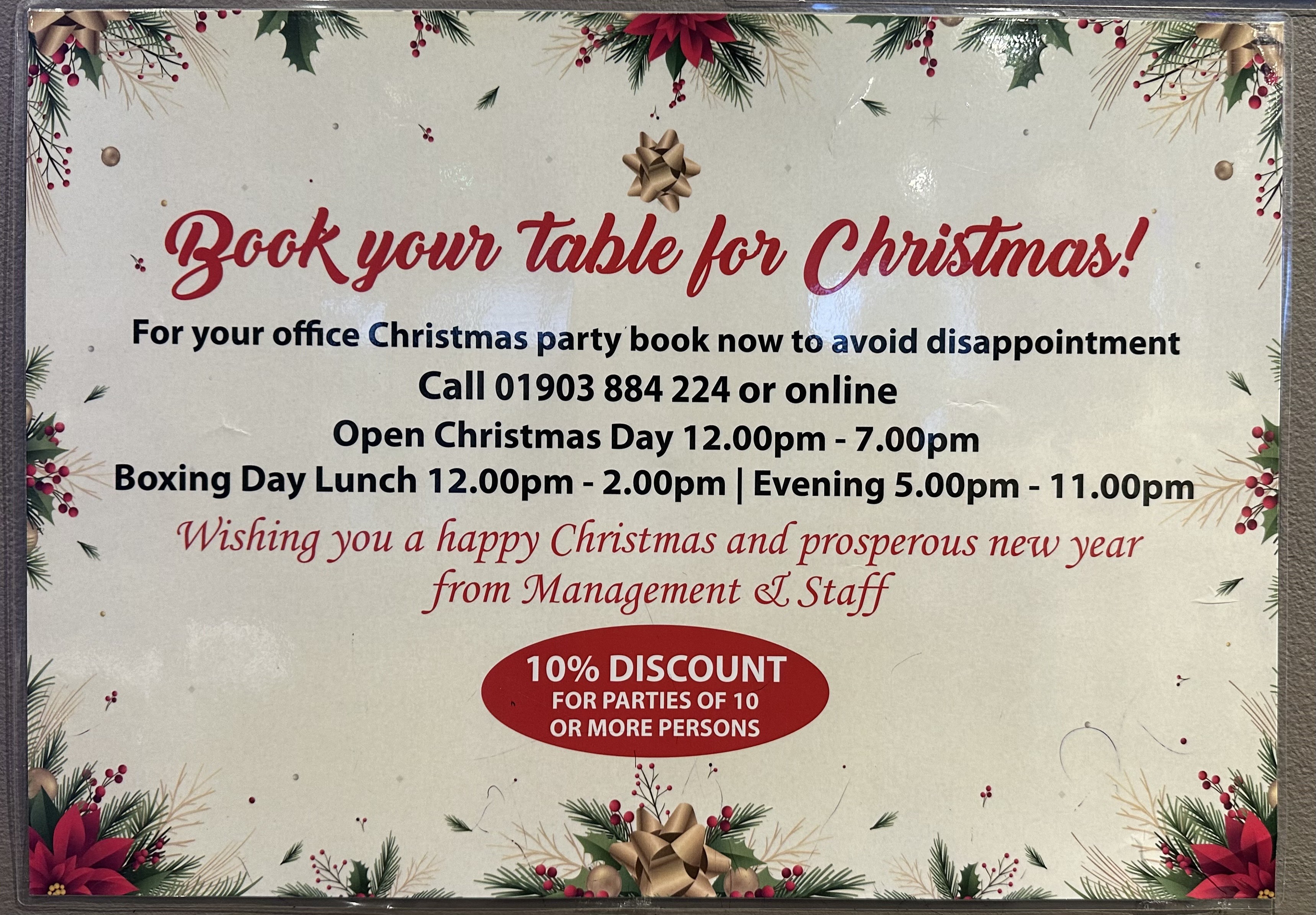 India Gate Christmas Bookings